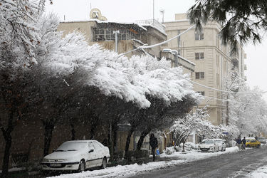 صبح برفی تهران