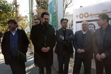 تشییع پیکر احمدرضا دالوند در خانه هنرمندان