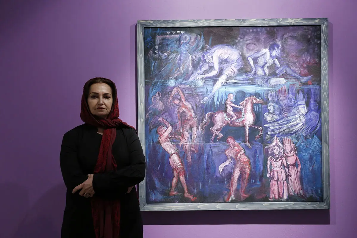 افتتاحیه نمایشگاه نقاشی های ترانه صادقیان در گالری ویستا