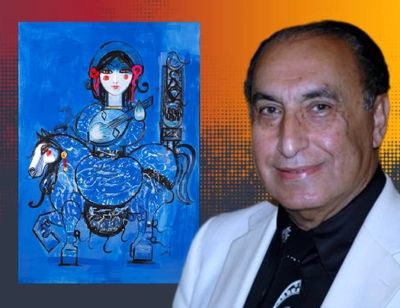 ناصر اویسی و آیکون ایرانی؛ زن، اسب، خط و موسیقی در کلکسیون رها گالری 