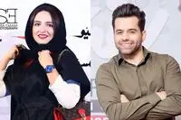 هدیه رضا بهرام به گلاره عباسی و سوینا/ فیلم