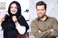 هدیه رضا بهرام به گلاره عباسی و سوینا/ فیلم