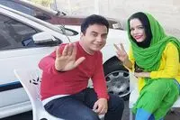 کودکی دختر شریفی نیا در پشت صحنه فیلمبرداری/ فیلم