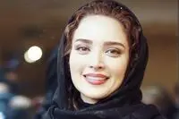 بهنوش طباطبایی در آغوش سرد آدم برفی / عکس