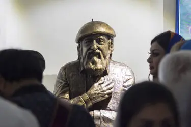 مراسم رونمایی از تندیس استاد حسین محجوبی