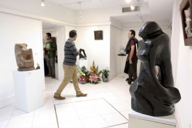 نمایشگاه مجسمه های جمشید مرادیان و شاگردانش در فرهنگسرای ابن سینا