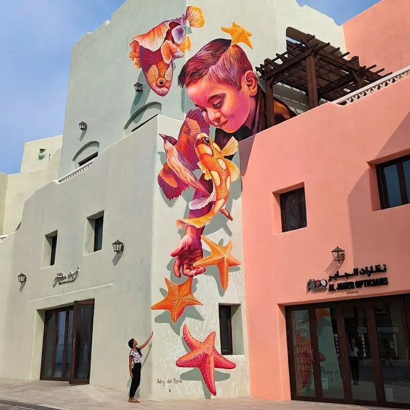 موزه‌های قطر Qatar Museums و نقاشی دیواری