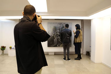 افتتاحیه نمایشگاه نقاشی خط حامده مشیتی در گالری والی