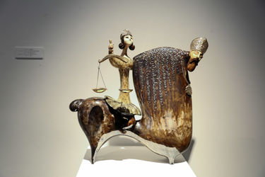 نمایشگاه آثار بهزاد اژدری در گالری اعتماد باغ نگارستان