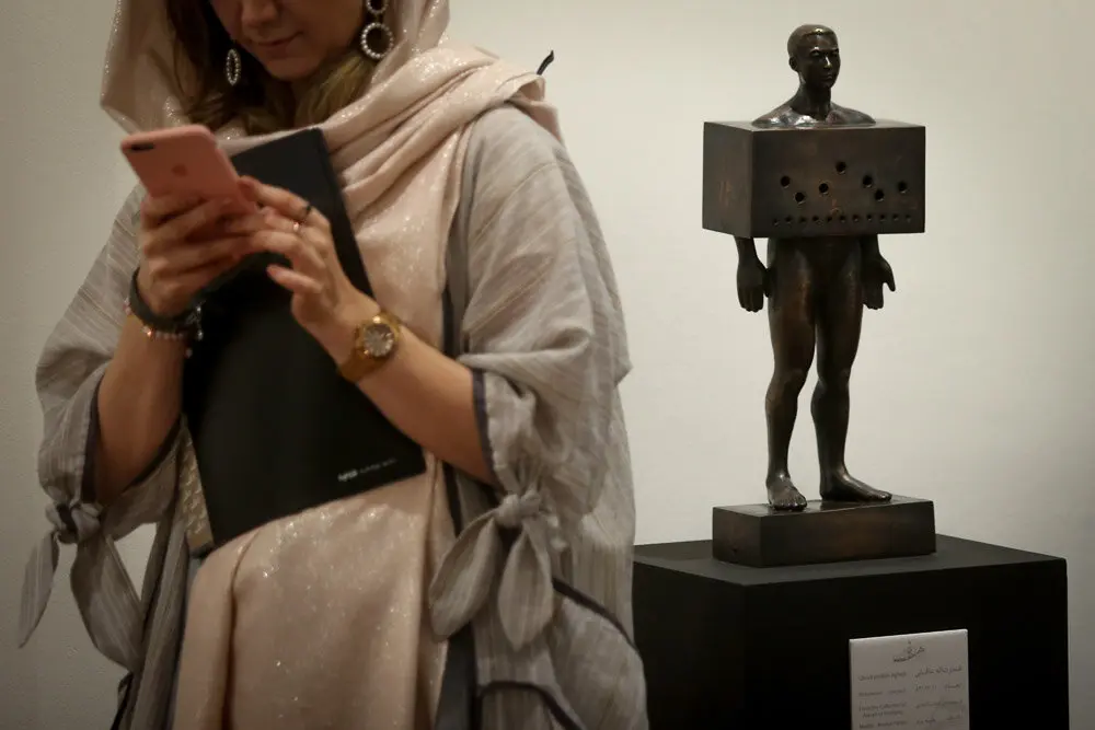See Sculptures by Ghodratollah Agheli in Art Center Gallery