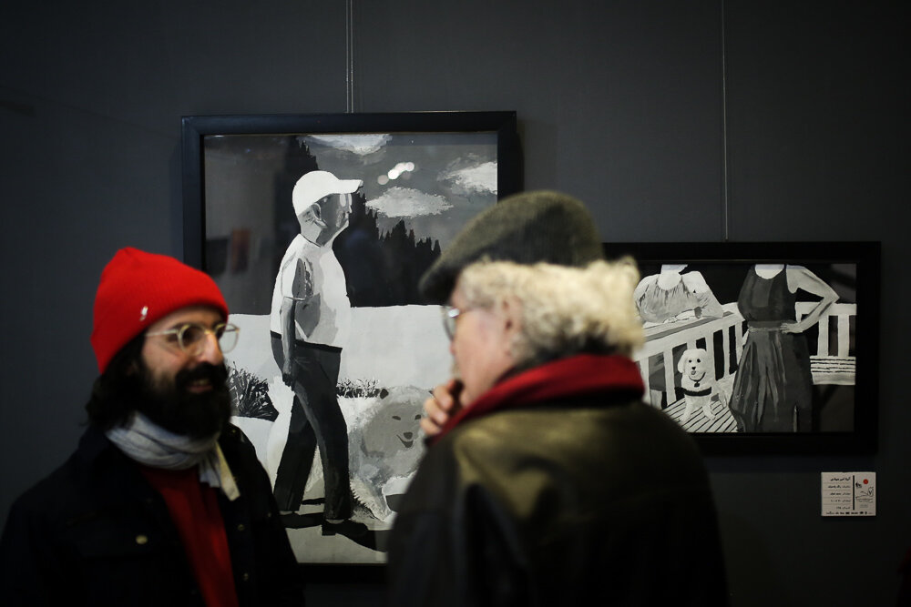 Faber-Castell Representative in Iran Seifollah Pouya Rad Introducing Damonfar Biennial’s Best Painter Under 25