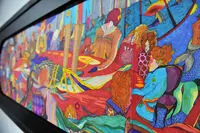 Mojtaba Taghvaei Painting Exhibit Underway at Saless Gallery