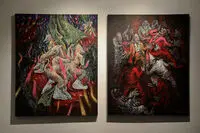Ebrahim Hassanzadeh Painting Exhibit Underway