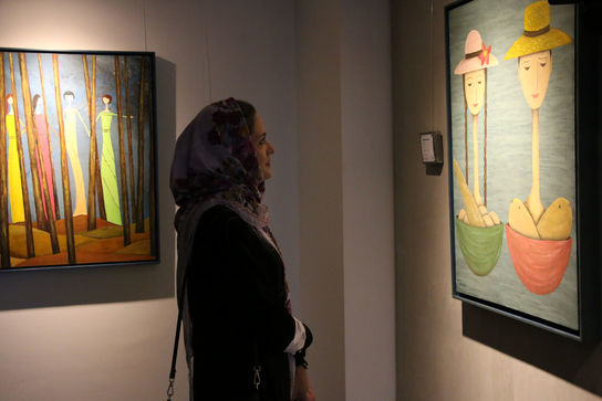 نمایشگاه نقاشی تهمینه میلانی در گالری ایوان