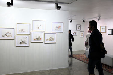 نمایشگاه آثار دو و سه‌بعدی شقایق عربی و فریدون آو در گالری دستان دو