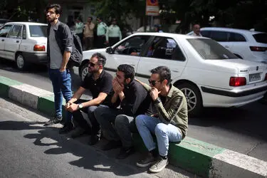 تشییع پیکر سید ضیاءالدین دری از خانه سینما