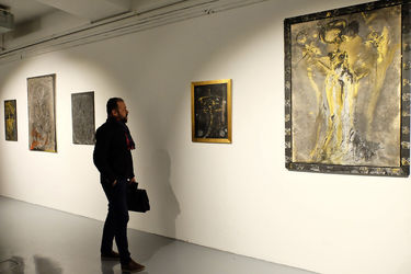 نمایشگاه آثار مصطفی دمیرچی در گالری هتل اسپیناس پالاس