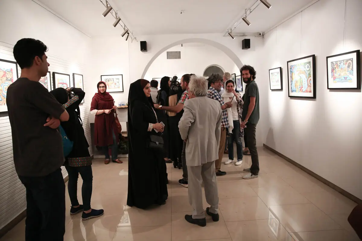 نمایشگاه نقاشی های آذرخش فراهانی در گالری آتبین