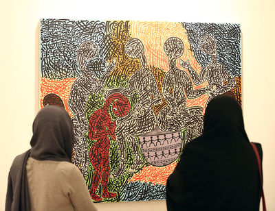 Ahad Mozaffari Painting Exhibit Opens at Art Center Gallery