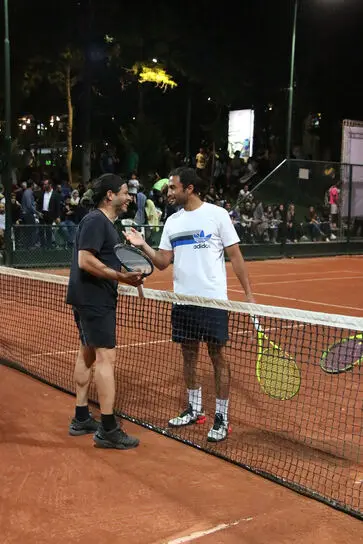 مسابقه تنیس جام رمضان بین پویا آریانپور و امیر جدیدی در مجموعه ورزشی انقلاب