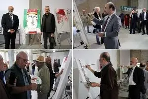 هنرمندان و آفرینش آثار در کارخانه رنگ وستا/ ویدئو 