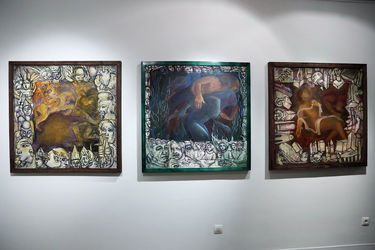 افتتاحیه نمایشگاه نقاشی های ترانه صادقیان در گالری ویستا