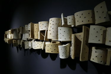 آثار چیدمان دهمین جشنواره تجسمی فجر در موسسه فرهنگی هنری صبا