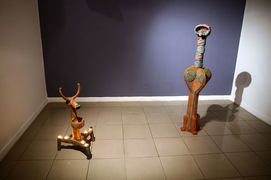 افتتاحیه نمایشگاه آثار حجمی سمیرا دریا و میثم نژاد رسولی در گالری ویستا