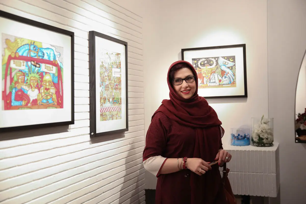 نمایشگاه نقاشی های آذرخش فراهانی در گالری آتبین