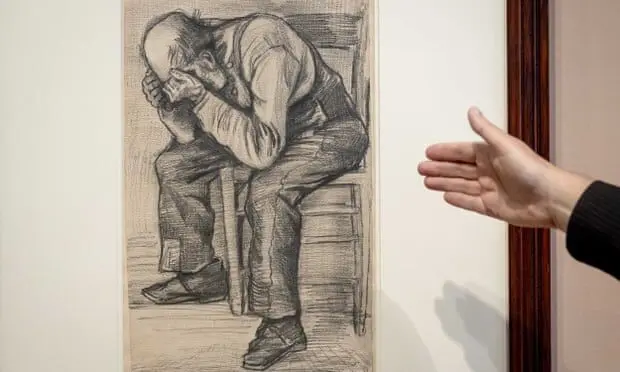 اصالت طراحی پیرمرد غمگین ونگوگ تایید شد/ عکس