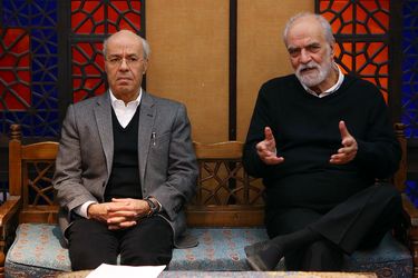 نشست خبری ششمین دوسالانه نقاشی دامون فر - آیدین آغداشلو