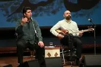 Naghsh went on stage on the fourth night of an online instrumental music concert
