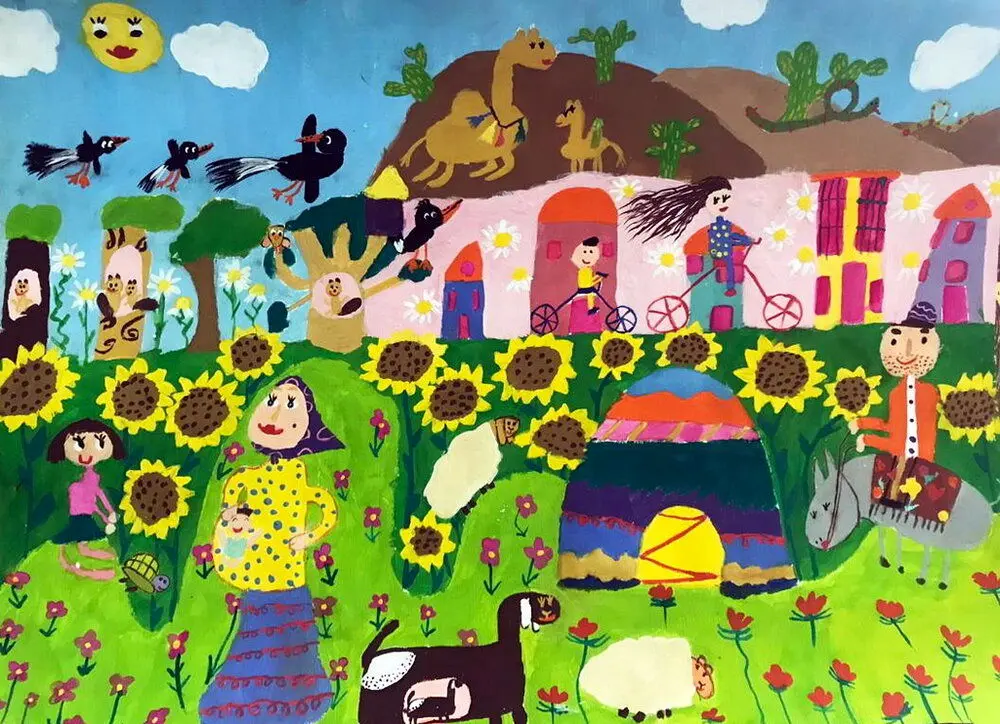 Iranian children win awards at Japan’s Kao painting contest