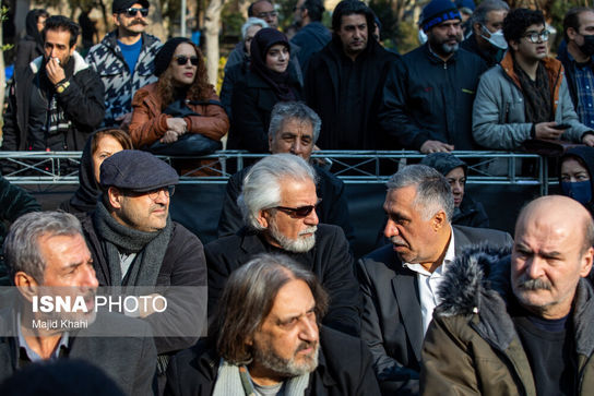 تشییع پیکر ژاله علو با حضور گسترده هنرمندان