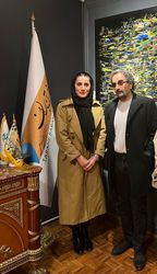 محبوبه کاظمی دولابی و شهرام ناظری در گالری ترانه باران 