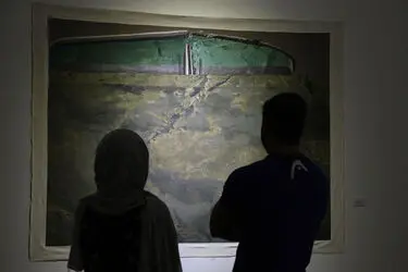 نمایشگاه نقاشی بیژن اخگر در گالری اعتماد نگارستان