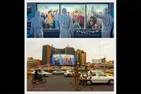 تلاش پزشکان و پرستاران دیوارنگاره شد/ ولیعصر رنگ ضد کرونا گرفت