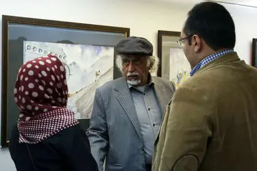 نمایشگاه آبرنگ‌های طنزآمیز بهمن رضایی نامقی در گالری والی