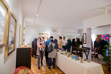 نمایشگاه آثار نقاشی و سرامیک چیبا میاماتو در خانه سرامیک فرزانه