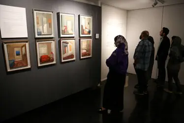 افتتاحیه نمایشگاه گروهی "نوزده پنج" در گالری ایوان