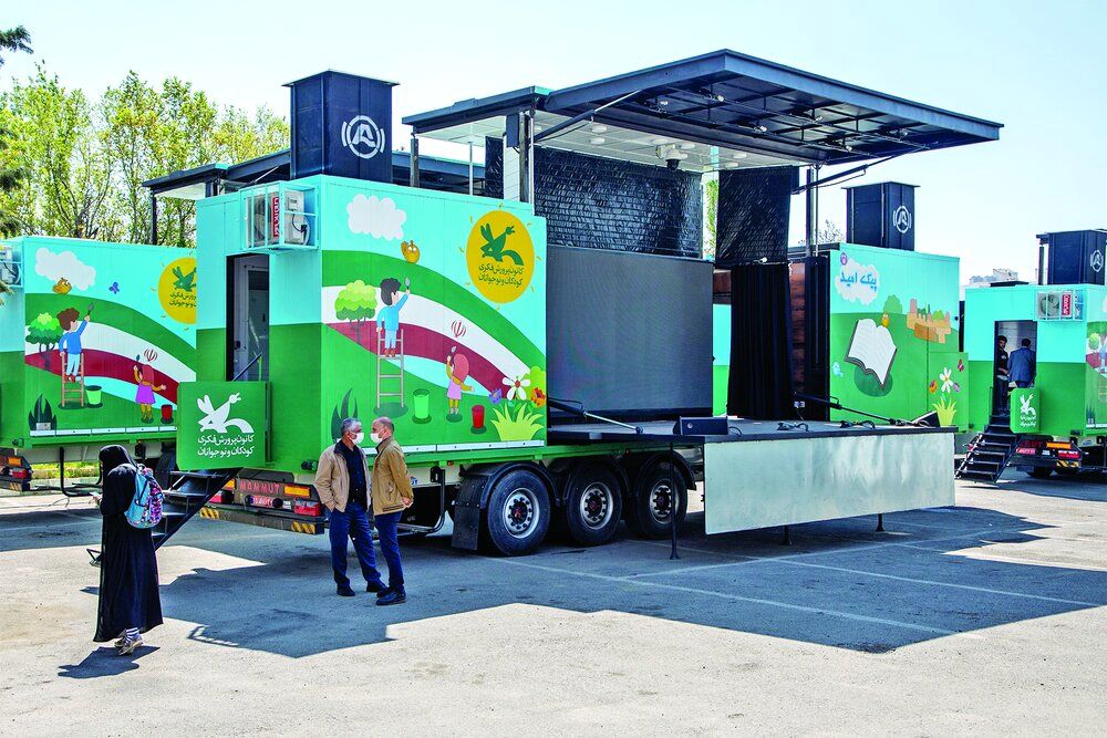 IIDCYA mobile theater trucks roll out for rural Iran