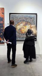 Bita Vakili's works were exhibited in Moscow and Frankfurt