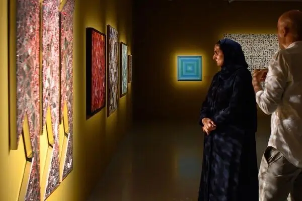 Sheikha Al-Mayassa in Exhibition of Abstraction in Arab Modernism at Mathaf | Photos