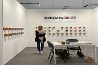 ببینید: مژده طباطبایی در وپ آرت لوگانو سوئیس/ استقبال جالب از احد قدیری در گالری مژده