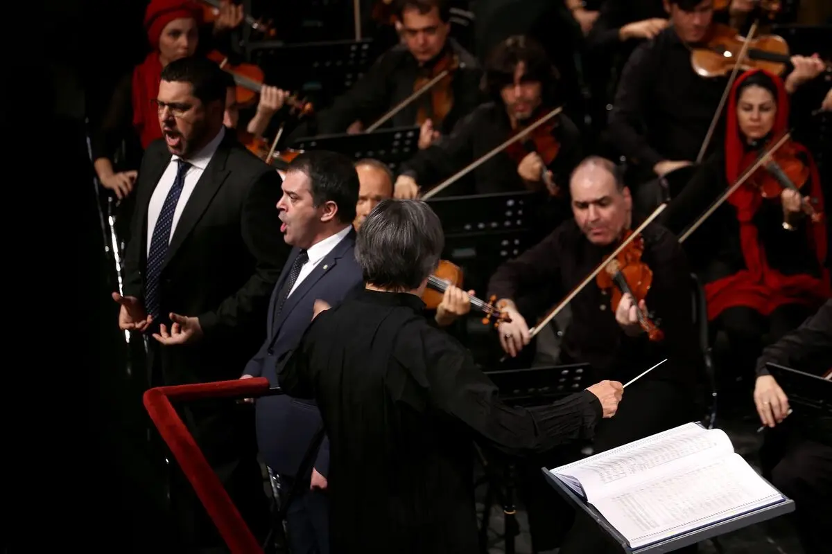 کنسرت مشترک ارکستر سمفونیک تهران و ارسکتر فستیوال راونا به رهبری ریکاردو موتی در تالار وحدت