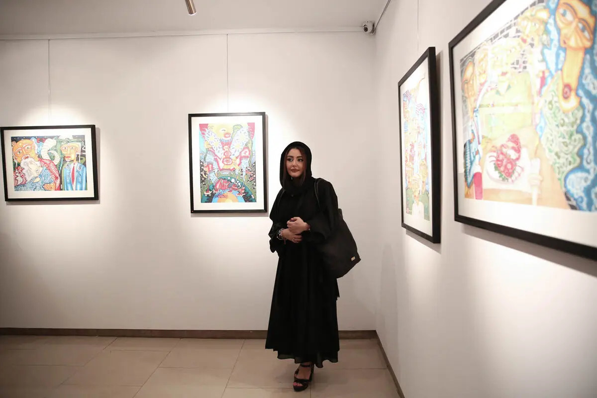 نمایشگاه نقاشی های آذرخش فراهانی در گالری آتبین