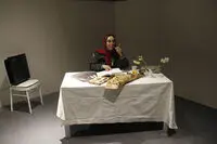 اجرای افسانه بایگان در چهارمین شب پرفورمنس "مکاشفات شخصی/ گزارش تصویری 