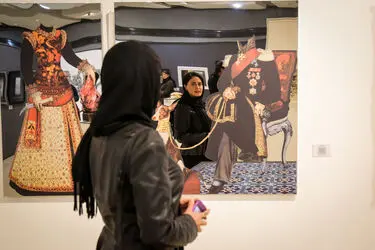 افتتاحیه نمایشگاهی از آثار هنرمندان در پردیس ملت