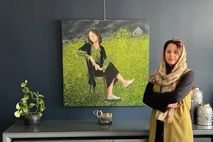 روشنک ستاری و زن در سکوت مینیمال در رنگ وستا