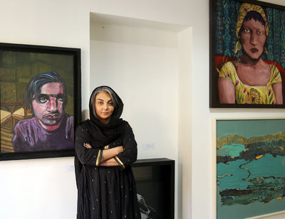 Maryam Aghaei Painting on Display at Farmanfarma Gallery